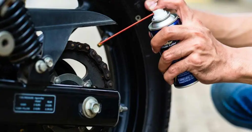 Can you use White Lithium Grease on motorcycle chain?