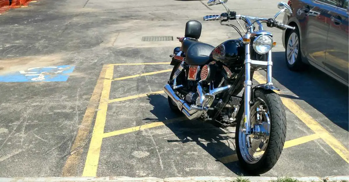 Can Motorcycles Park in Striped Areas?